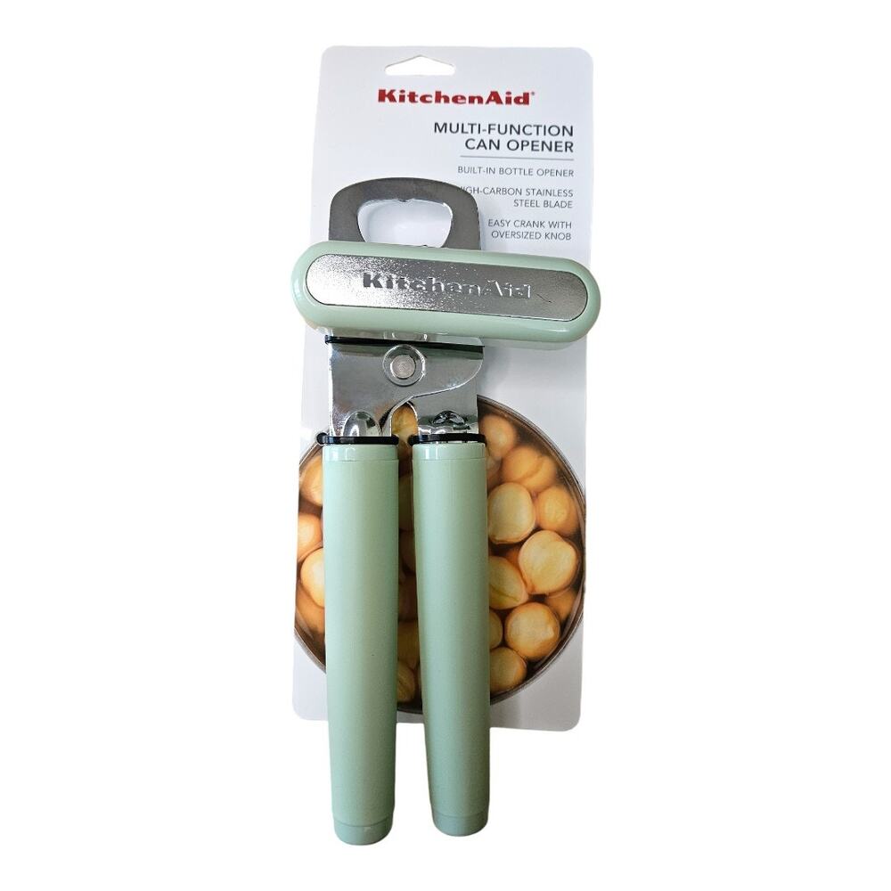 NEW KitchenAid Silicone Multifunction Can Opener/Bottle Opener Pistachio [Green]